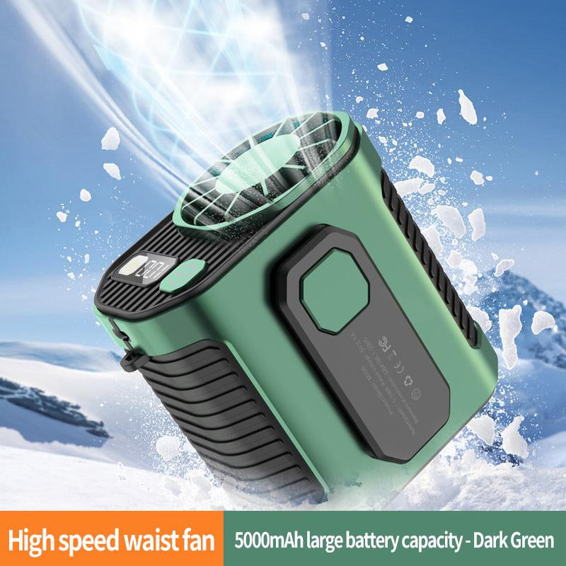 Camping Fan - Battery Powered Fan Rechargeable with LED Lantern - Portable Outdoor Tent Fan with Hanging Hook 4 Speeds Wind Remote Control