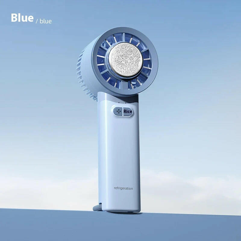 2024 Summer Gadget Handheld Turbo Jet Fan Mini Portable Ice Cold Fan Generation Brushless Motor Wind High Speed Duct Fans Violent Blower.