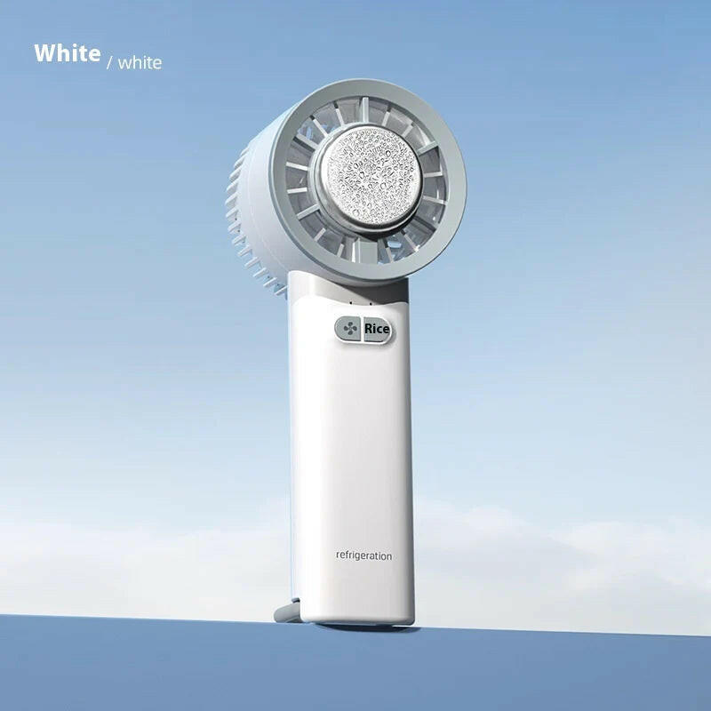 2024 Summer Gadget Handheld Turbo Jet Fan Mini Portable Ice Cold Fan Generation Brushless Motor Wind High Speed Duct Fans Violent Blower.