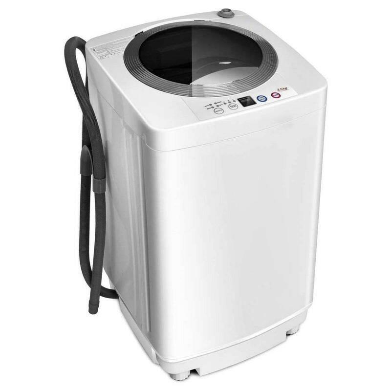 Costway Portable Washing Machine, Full Automatic Washer and Dryer Combo, Compact Laundry Washer Spinner for Apartment RV Dorm.