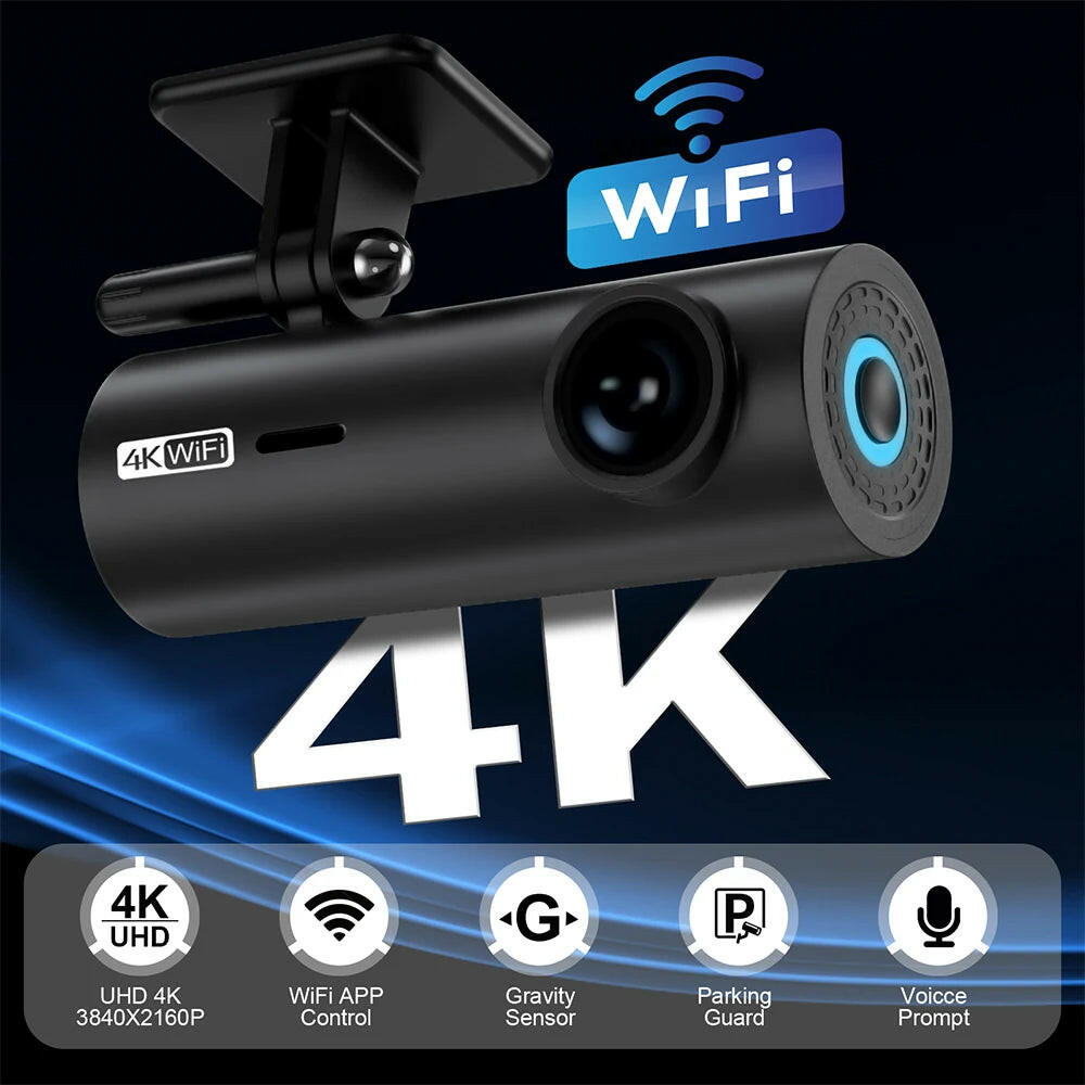 LF10 Front 4K Dashcam Loop Recording and Auto Overwriting Car Video Recorders Time Overprint Video Playback Dash Cams.