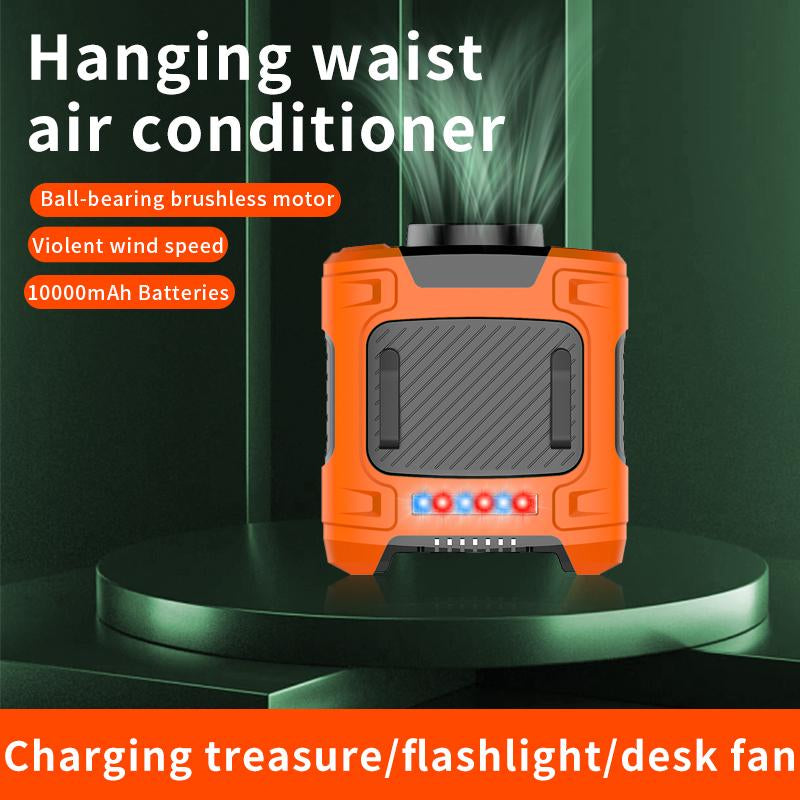 Camping Fan - Battery Powered Fan Rechargeable with LED Lantern - Portable Outdoor Tent Fan with Hanging Hook 4 Speeds Wind Remote Control