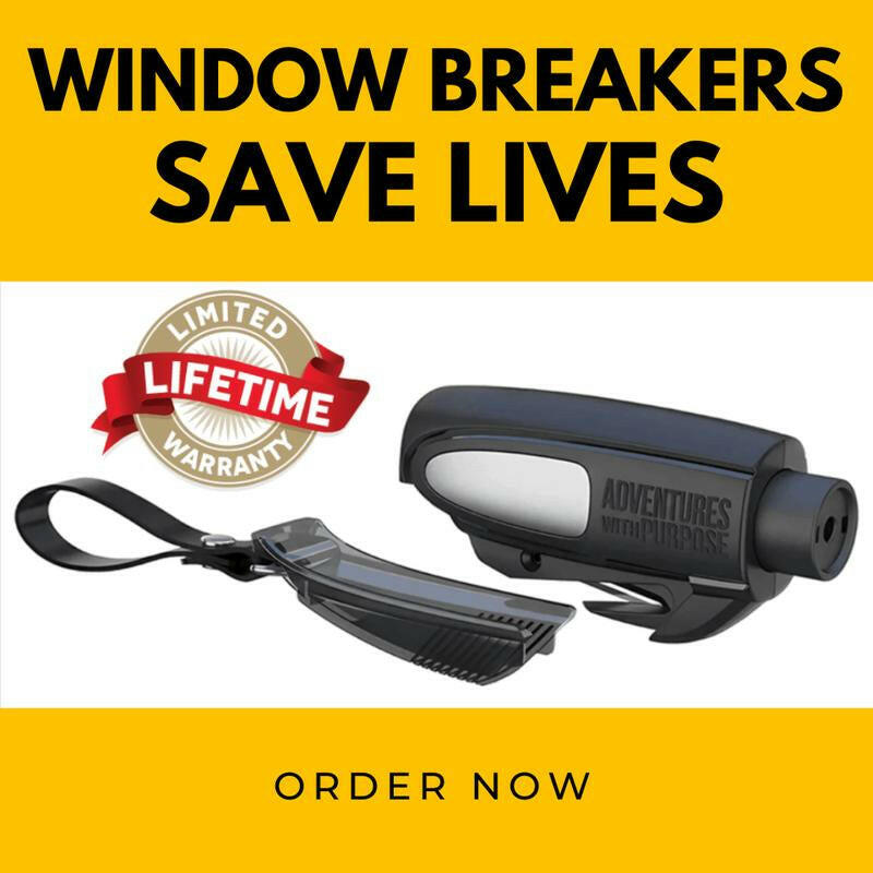 Essential 2-in-1 Emergency Tool: Window Breaker & Seatbelt Cutter for Every Driver.