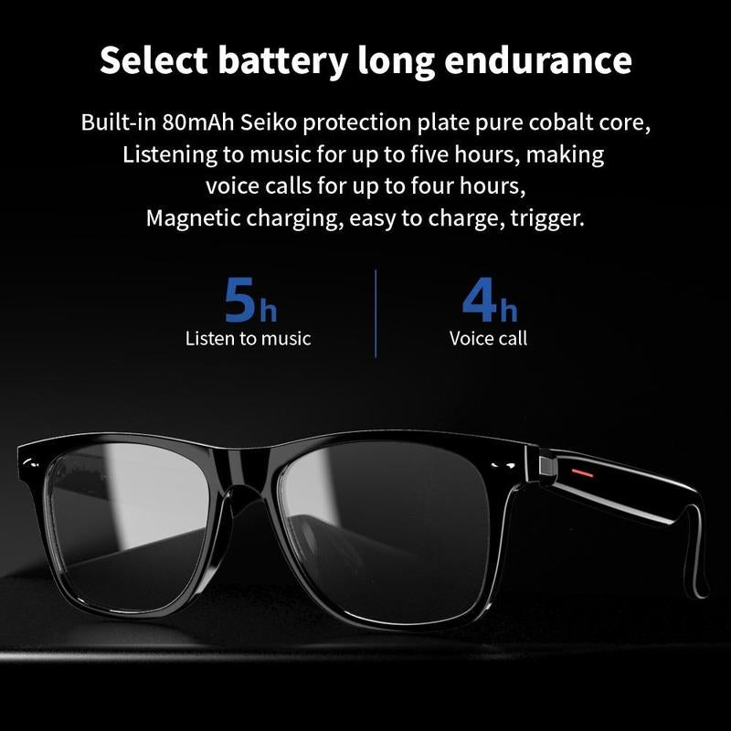 Fall E13 Anti-Blue Light Smart Glasses for Fall, Touch Control Multi-Functional Smart Glasses, Portable Stereo Sound Effect Glasses Headset for Men & Women