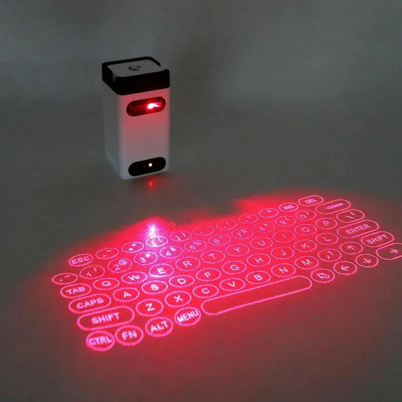 Revolutionary Virtual Laser Keyboard with Bluetooth Wireless Touch Projector - The Ultimate Solution for All Your Typing Needs on Computer, iPhone, iPad, and Laptop!.