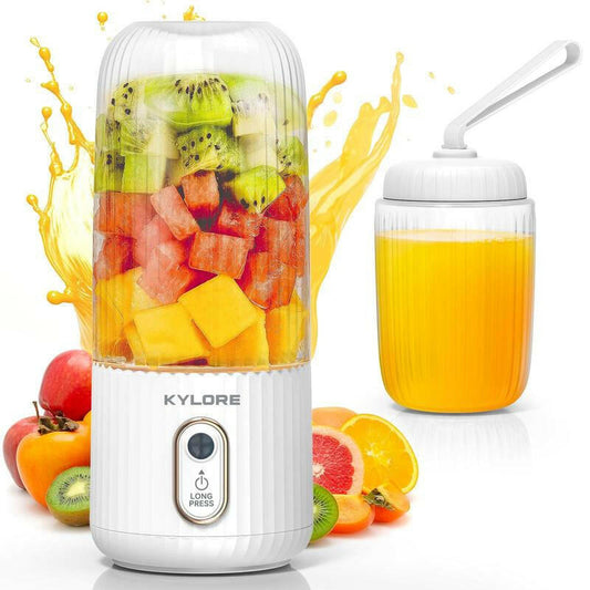 KYLORE Portable Blender for Shakes & Smoothies, USB Rechargeable Blender with 4-Leaf Blade, Juicer Machine for Home Office Gym Travel, Household Kitchen Appliances.